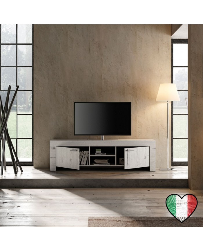 Mobile Porta TV Basso da Soggiorno Laccato Bianco Made in Italy Amalfi |  Mobili Composizioni Porta TV 